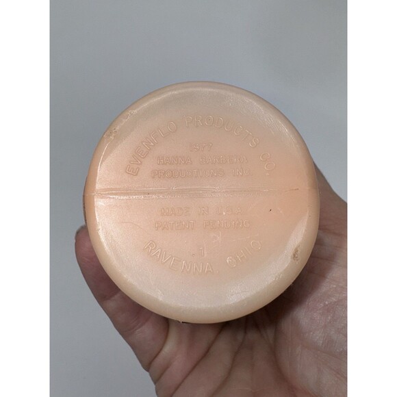 Vintage 1977 Evenflo Flintstones Baby Bottle Barney Rubble Hanna Barbera - Picture 8 of 8